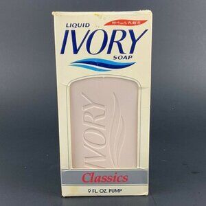 Ivory Liquid Soap 9 oz Pink Pump Dispenser in Original Box Vtg 1989